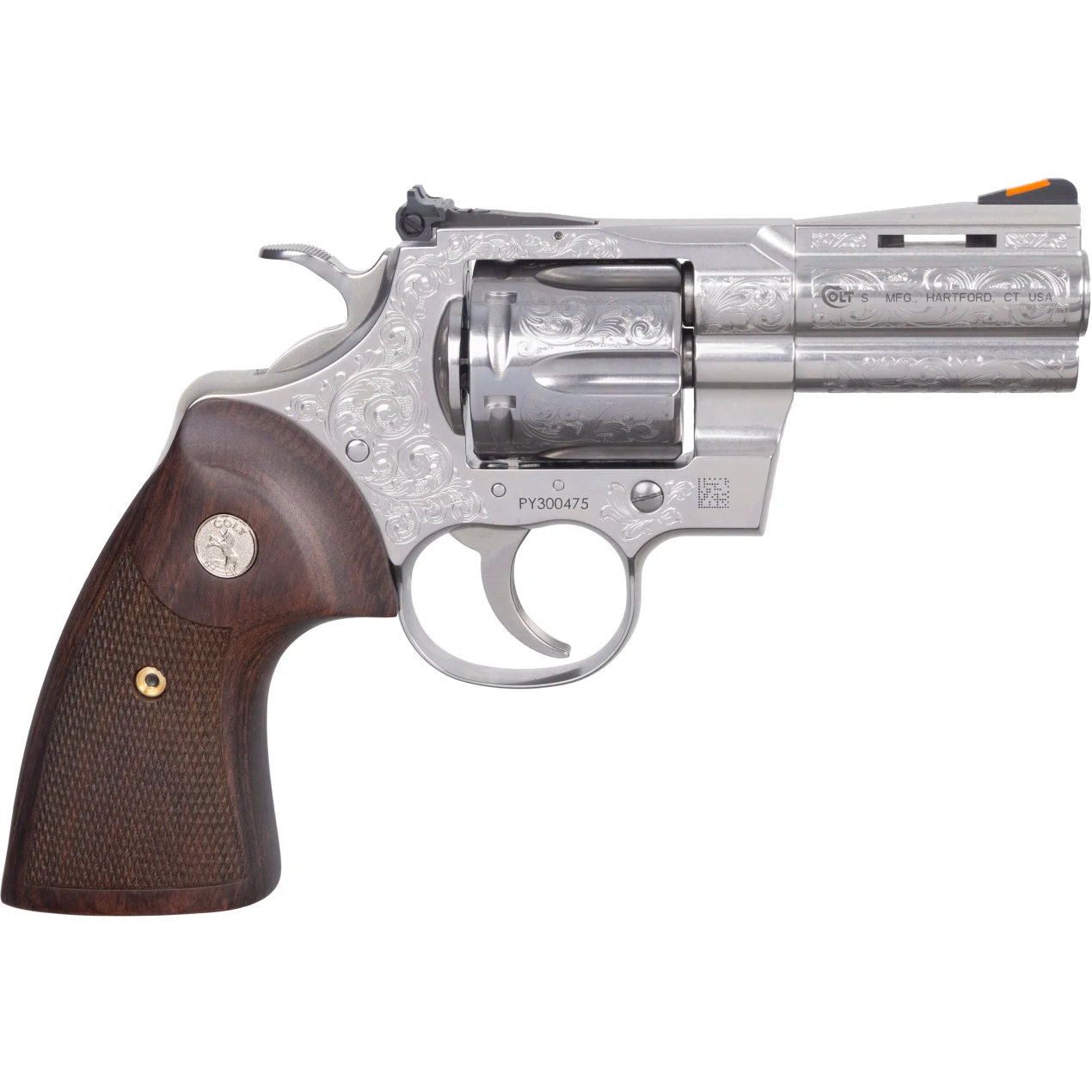 Handguns Colts Manufacturing Python 357Magnum|38Special CLT PYTHON 357 3SS 6R ENGRAVED • Model: Python